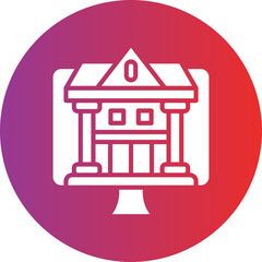 Vector Design Internet Banking Icon Style