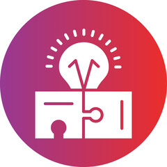 Vector Design Creative Puzzle Icon Style