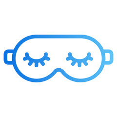 mask sleep gradient icon