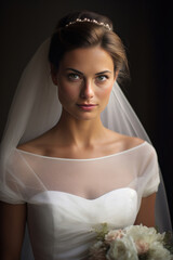 Portrait of a French bride