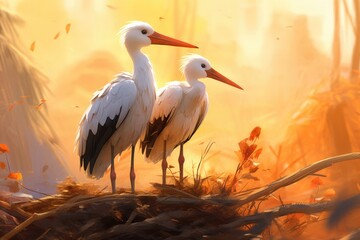Storks background