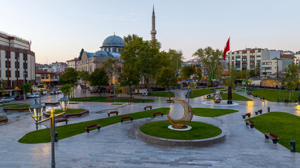 Zagnos Pasa Mosque and square in Balikesir City
