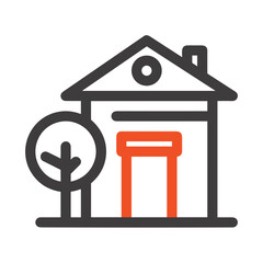 Home homepage icon symbol vector image. Illustration of the house real estate graphic property design image