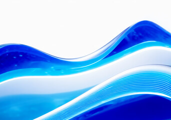 抽象的な青い水の波