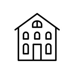 Home homepage icon symbol vector image. Illustration of the house real estate graphic property design image