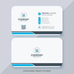 clean business card design template | abstract minimalist visiting card