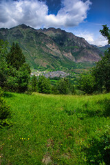 Mountainous landscape in the Benasque Pyrenees