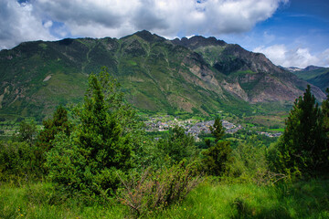 Mountainous landscape in the Benasque Pyrenees