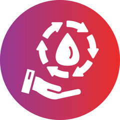 Save Water Icon Style