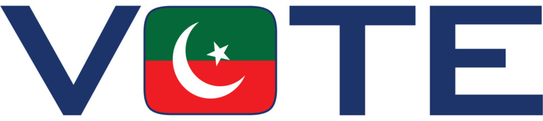 Stock Illustration 2023 Pakistan Elections Vote Design