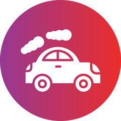 Car Pollution Icon Style