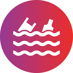 Ocean Waste Icon Style