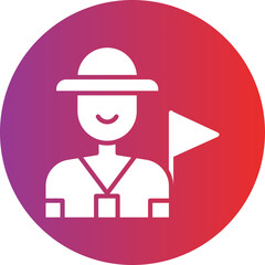 Tour Guide Icon Style