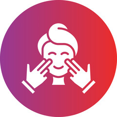 Face Massage Icon Style