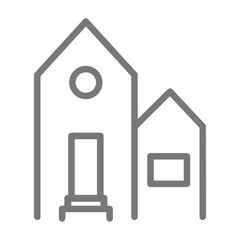 Home homepage icon symbol vector image. Illustration of the house real estate graphic property design image