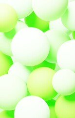 3D背景素材_カラーボール_緑