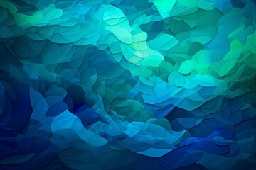 Abstract background in shades of blue and turquoise. Generative AI