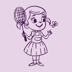 Baby girl playing vector file design by illustrator, baby girl playing. girl playing