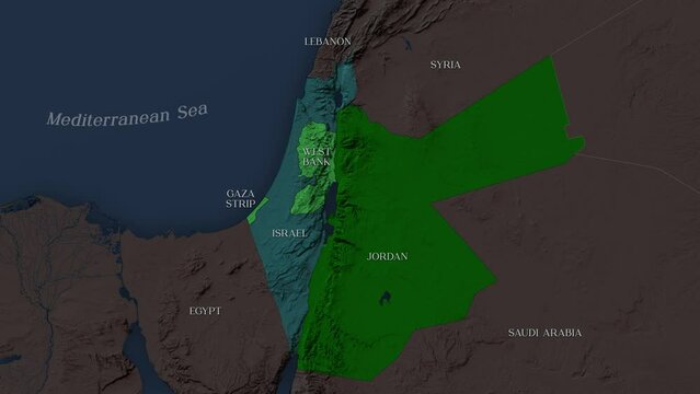 ISRAEL, 2023 OCTOBER 7 - Map of HAMAS Invasion on Israel