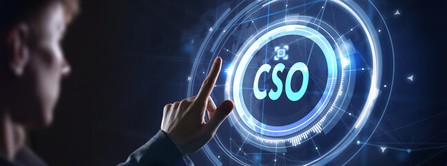 Fototapeta premium Business, Technology, Internet and network concept. CSO.