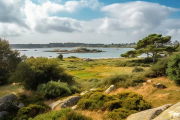 Foto op Plexiglas Scenic landscape in Bretagne. Generative AI © Mariella