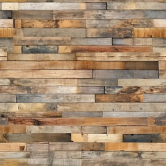 Seamless wood pattern, wooden mosaic background
