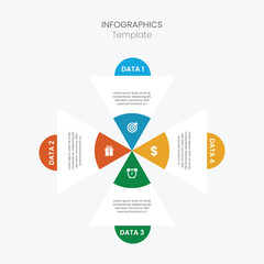 Business infographic thin line process. Can be used for steps, options, business processes, workflow, diagrams, flowchart concepts, timelines, marketing icons, and infographics.