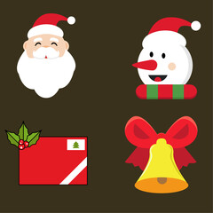 Set of christmas icons
