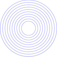 Fototapeta na wymiar Geometric circle element with concentric, radial, gradient circle lines. Abstract circle element