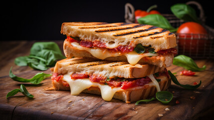 Italian panini sandwich snack