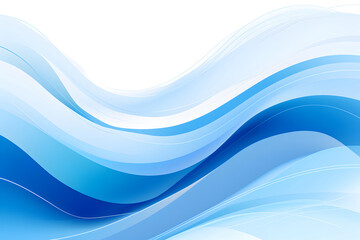 Blue abstract fractal pattern on white background for design