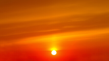 Colorful sky at sunset. Evening firmament.