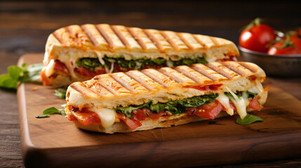 Italian panini sandwich snack - Powered by Adobe