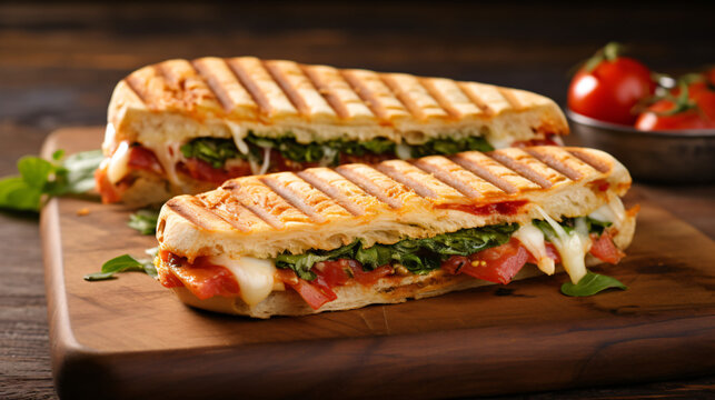 Italian panini sandwich snack