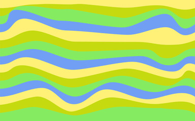abstract background with wavy lines groovy style, vector