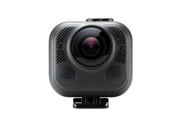 High-Tech GoPro with Full 360 Degree Recording Isolated on Transparent Background