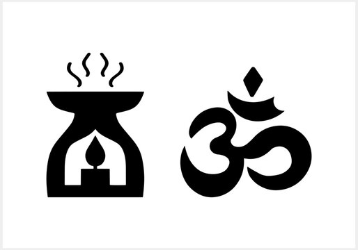 Yoga icon isolated. Oriental design element. Hand drawn stenci. Doodle vector stock illustration. EPS 10
