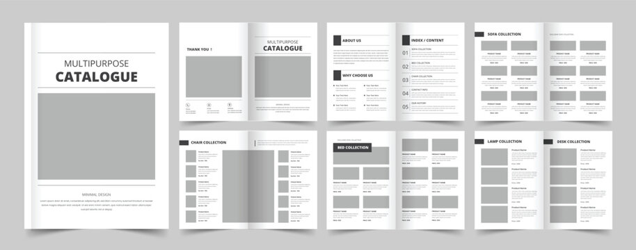 Modern Product Catalog, Brochure Design, Catalogue Template, Company Catalog