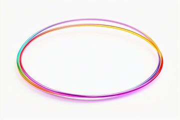 A colorful ring or hoop isolated on a white background