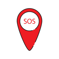 sos icon vector