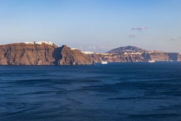 panorama sulla caldera, Santorini