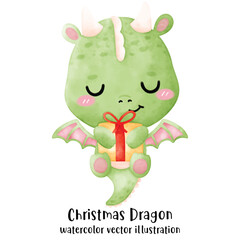 Cute Dragon, Christmas, Christmas Dragon, Merry Christmas, Year of the Dragon