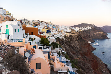 panorama sulla caldera, Santorini