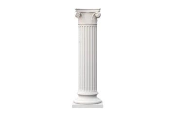 Deurstickers Sleek Doric Column Design Isolated on Transparent Background © Cool Free Games