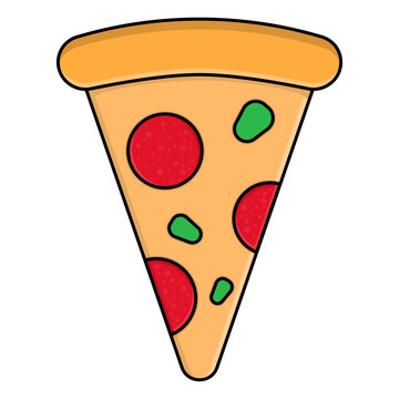 Pizza illustration icon clip art transparent design template blank