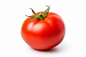 Tomato isolated on white background.