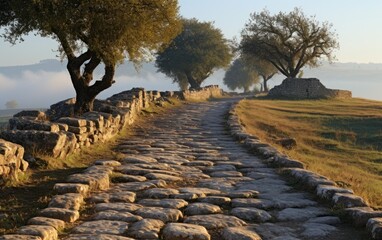 Ancient Stones Historic Roman Road