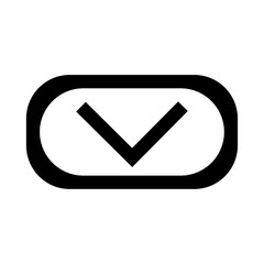 Down move ui button icon symbol