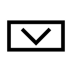 Down move ui button icon symbol