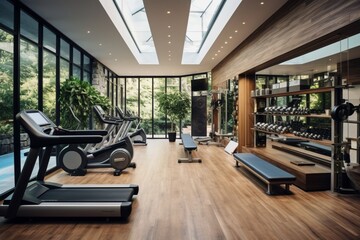 Design a home gym that is both functional and aesthetically pleasing
